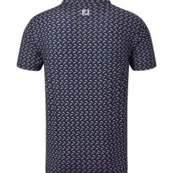 FootJoy Men's Leaping Dolphins Print Lisle Golf Polo Shirt -Golf Shop 0074793 footjoy mens leaping dolphins print lisle golf polo shirt