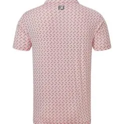 FootJoy Men's Leaping Dolphins Print Lisle Golf Polo Shirt -Golf Shop 0074803 footjoy mens leaping dolphins print lisle golf polo shirt