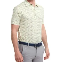FootJoy Men's Leaping Dolphins Print Lisle Golf Polo Shirt -Golf Shop 0074809 footjoy mens leaping dolphins print lisle golf polo shirt