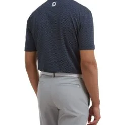 FootJoy Men's Diamond Dot Print Lisle Golf Polo Shirt -Golf Shop 0074821 footjoy mens diamond dot print lisle golf polo shirt