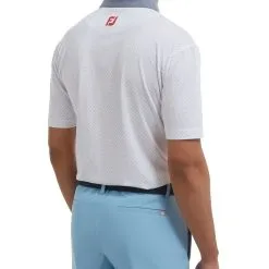 FootJoy Men's Diamond Dot Print Lisle Golf Polo Shirt -Golf Shop 0074822 footjoy mens diamond dot print lisle golf polo shirt