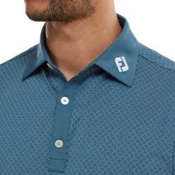 FootJoy Men's Diamond Dot Print Lisle Golf Polo Shirt -Golf Shop 0074826 footjoy mens diamond dot print lisle golf polo shirt