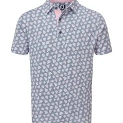 FootJoy Men's Shadow Palm Print Golf Polo Shirt -Golf Shop 0074838 footjoy mens shadow palm print golf polo shirt