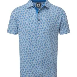 FootJoy Men's Shadow Palm Print Golf Polo Shirt -Golf Shop 0074840 footjoy mens shadow palm print golf polo shirt