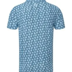 FootJoy Men's Shadow Palm Print Golf Polo Shirt -Golf Shop 0074843 footjoy mens shadow palm print golf polo shirt