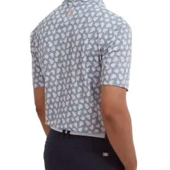 FootJoy Men's Shadow Palm Print Golf Polo Shirt -Golf Shop 0074850 footjoy mens shadow palm print golf polo shirt