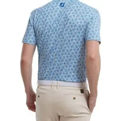 FootJoy Men's Shadow Palm Print Golf Polo Shirt -Golf Shop 0074852 footjoy mens shadow palm print golf polo shirt