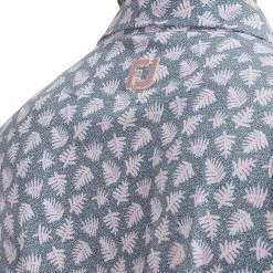 FootJoy Men's Shadow Palm Print Golf Polo Shirt -Golf Shop 0074854 footjoy mens shadow palm print golf polo shirt