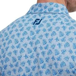 FootJoy Men's Shadow Palm Print Golf Polo Shirt -Golf Shop 0074856 footjoy mens shadow palm print golf polo shirt