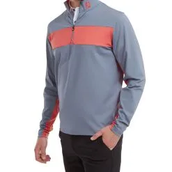FootJoy Men's Engineered Chest Stripe Chill-Out Golf Midlayer -Golf Shop 0074866 footjoy mens engineered chest stripe chill out golf midlayer