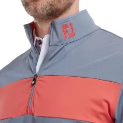 FootJoy Men's Engineered Chest Stripe Chill-Out Golf Midlayer -Golf Shop 0074870 footjoy mens engineered chest stripe chill out golf midlayer