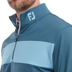 FootJoy Men's Engineered Chest Stripe Chill-Out Golf Midlayer -Golf Shop 0074871 footjoy mens engineered chest stripe chill out golf midlayer