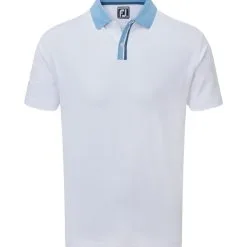FootJoy Men's Solid Stripe Placket Pique Golf Polo Shirt 19 FootJoy Men's Solid Stripe Placket Pique Golf Polo Shirt -Golf Shop 0074901 footjoy mens solid stripe placket pique golf polo shirt