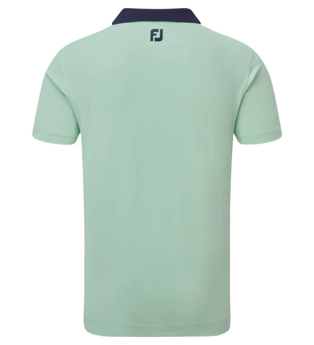 FootJoy Men's Solid Stripe Placket Pique Golf Polo Shirt 6 FootJoy Men's Solid Stripe Placket Pique Golf Polo Shirt - Image 4