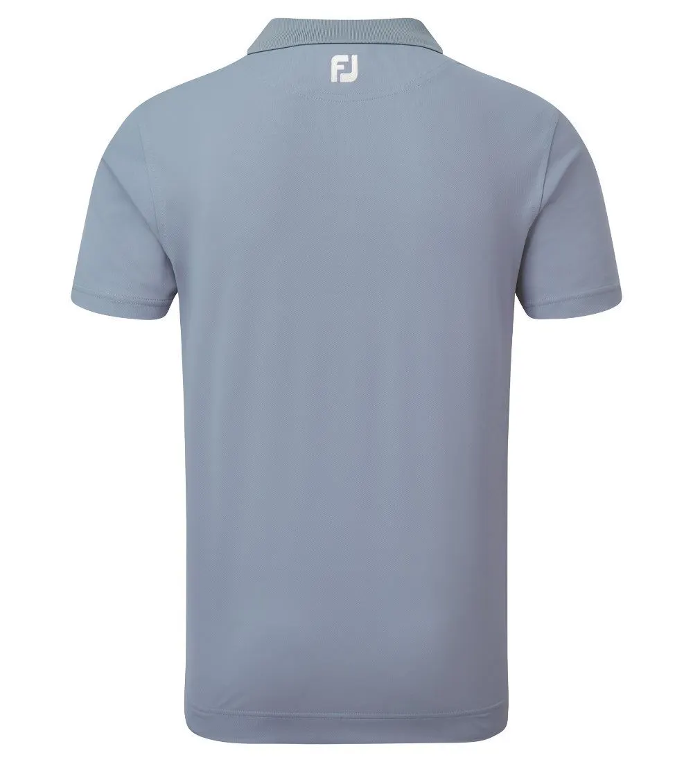 FootJoy Men's Solid Stripe Placket Pique Golf Polo Shirt 8 FootJoy Men's Solid Stripe Placket Pique Golf Polo Shirt - Image 6