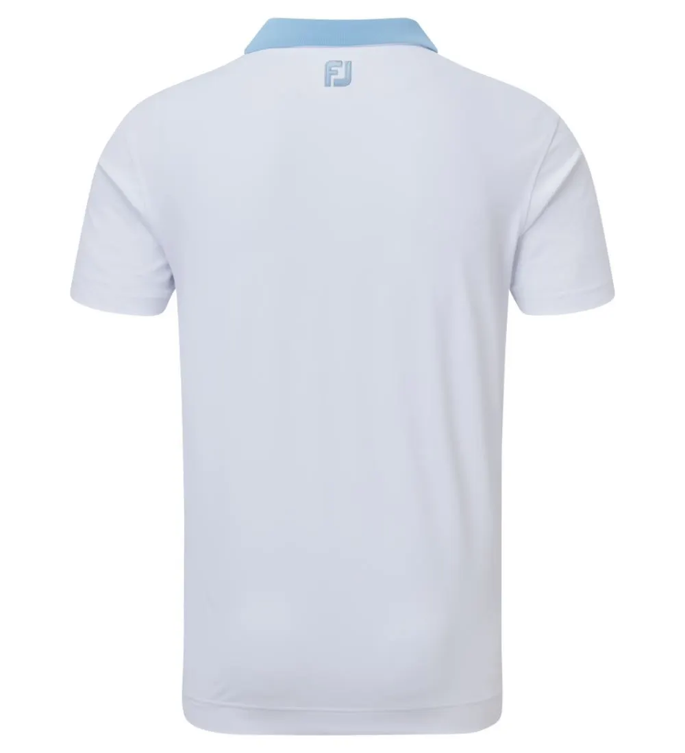 FootJoy Men's Solid Stripe Placket Pique Golf Polo Shirt 9 FootJoy Men's Solid Stripe Placket Pique Golf Polo Shirt - Image 7