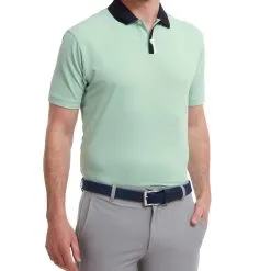 FootJoy Men's Solid Stripe Placket Pique Golf Polo Shirt 21 FootJoy Men's Solid Stripe Placket Pique Golf Polo Shirt -Golf Shop 0074905 footjoy mens solid stripe placket pique golf polo shirt