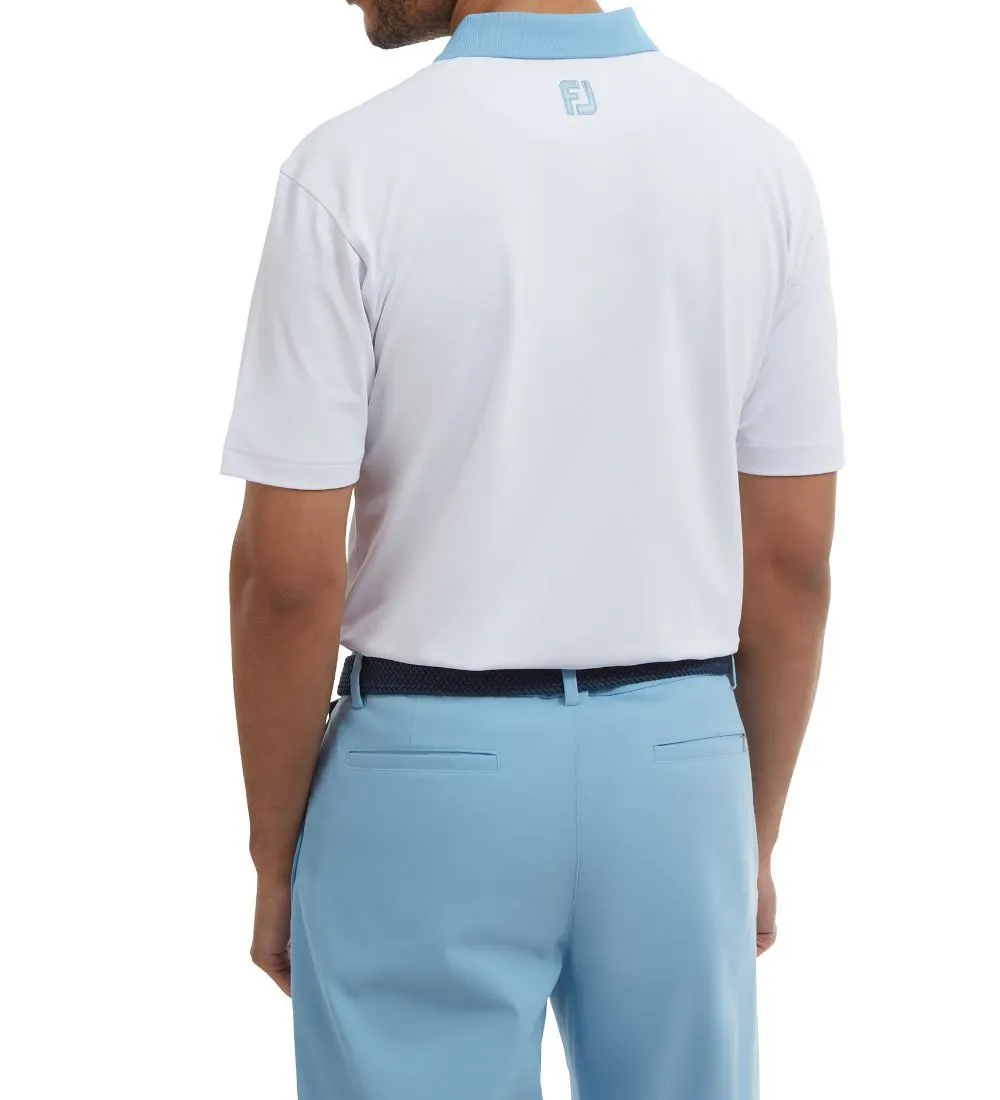 FootJoy Men's Solid Stripe Placket Pique Golf Polo Shirt 14 FootJoy Men's Solid Stripe Placket Pique Golf Polo Shirt - Image 12