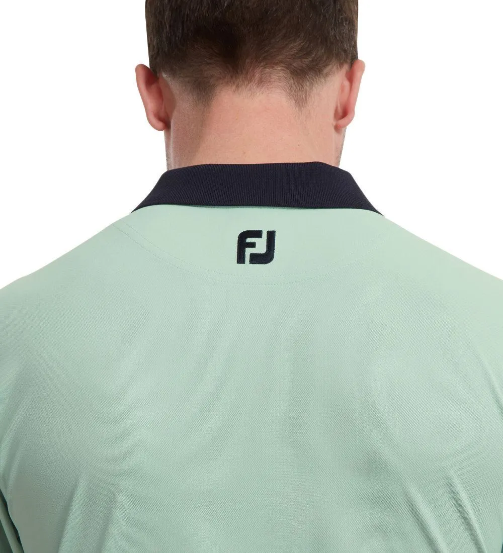 FootJoy Men's Solid Stripe Placket Pique Golf Polo Shirt 15 FootJoy Men's Solid Stripe Placket Pique Golf Polo Shirt - Image 13