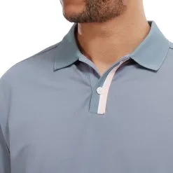 FootJoy Men's Solid Stripe Placket Pique Golf Polo Shirt 30 FootJoy Men's Solid Stripe Placket Pique Golf Polo Shirt -Golf Shop 0074912 footjoy mens solid stripe placket pique golf polo shirt