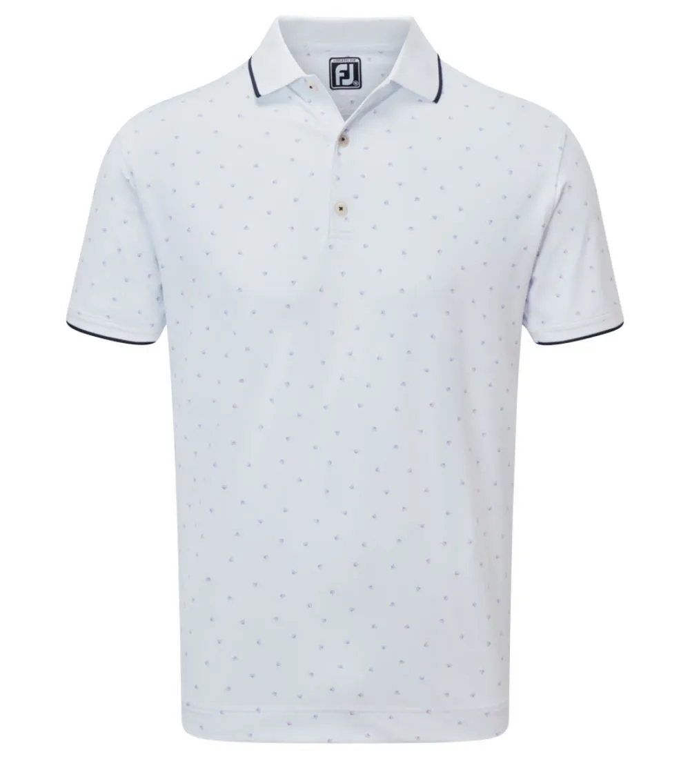 FootJoy Men's Pique Push Play Print Golf Polo Shirt 4 FootJoy Men's Pique Push Play Print Golf Polo Shirt - Image 2