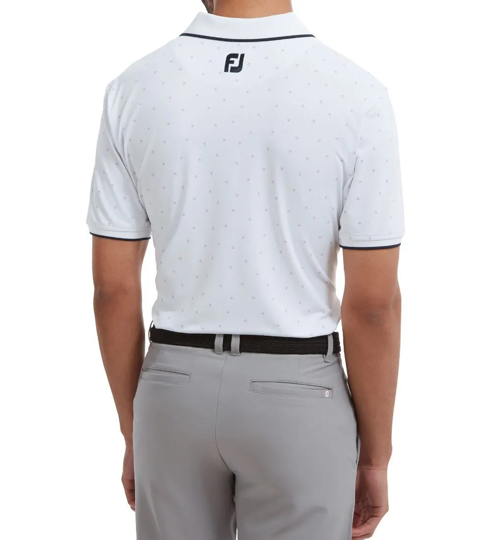 FootJoy Men's Pique Push Play Print Golf Polo Shirt 10 FootJoy Men's Pique Push Play Print Golf Polo Shirt - Image 8
