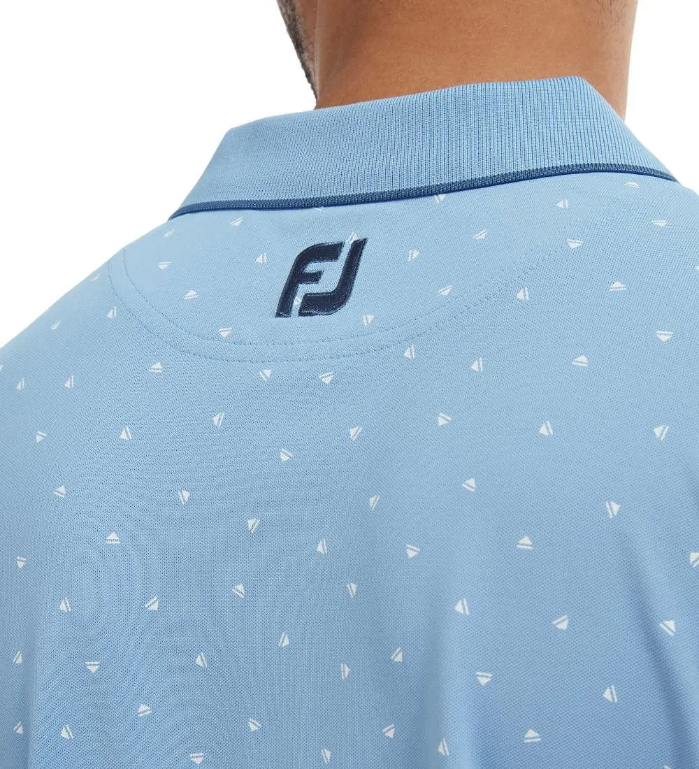 FootJoy Men's Pique Push Play Print Golf Polo Shirt 11 FootJoy Men's Pique Push Play Print Golf Polo Shirt - Image 9