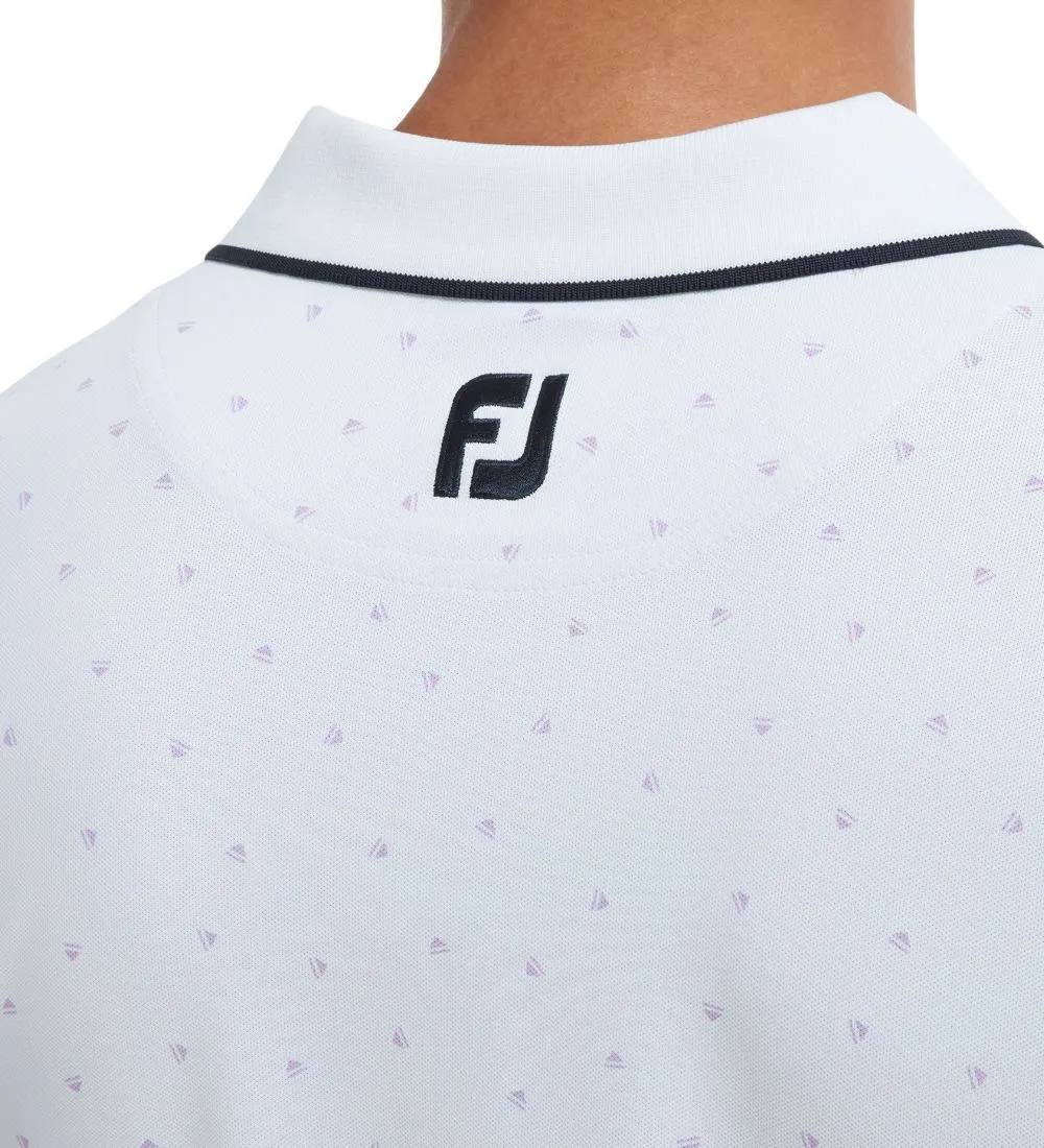 FootJoy Men's Pique Push Play Print Golf Polo Shirt 12 FootJoy Men's Pique Push Play Print Golf Polo Shirt - Image 10