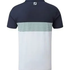 FootJoy Men's Colour Block Pique Golf Polo Shirt -Golf Shop 0075005 footjoy mens colour block pique golf polo shirt