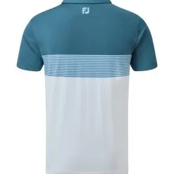 FootJoy Men's Colour Block Pique Golf Polo Shirt -Golf Shop 0075007 footjoy mens colour block pique golf polo shirt