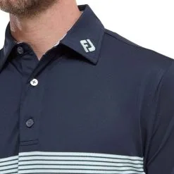 FootJoy Men's Colour Block Pique Golf Polo Shirt -Golf Shop 0075017 footjoy mens colour block pique golf polo shirt