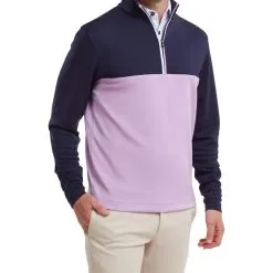 FootJoy Men's Colour Block Chill-Out Golf Midlayer -Golf Shop 0075072 footjoy mens colour block chill out golf midlayer
