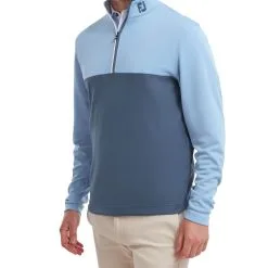 FootJoy Men's Colour Block Chill-Out Golf Midlayer -Golf Shop 0075074 footjoy mens colour block chill out golf midlayer