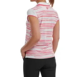 FootJoy Ladies Cap Sleeve Colour Block Golf Polo Shirt -Golf Shop 0075212 footjoy ladies cap sleeve colour block golf polo shirt