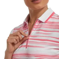 FootJoy Ladies Cap Sleeve Colour Block Golf Polo Shirt -Golf Shop 0075213 footjoy ladies cap sleeve colour block golf polo shirt