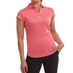FootJoy Ladies Tonal Stripe Lisle Golf Polo Shirt 8 FootJoy Ladies Tonal Stripe Lisle Golf Polo Shirt -Golf Shop 0075216 footjoy ladies tonal stripe lisle golf polo shirt