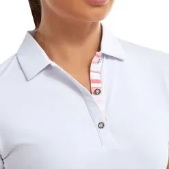 FootJoy Ladies Watercolour Trim Pique Golf Polo Shirt 19 FootJoy Ladies Watercolour Trim Pique Golf Polo Shirt -Golf Shop 0075228 footjoy ladies watercolour trim pique golf polo shirt