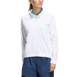 Adidas Ladies Essentials Golf Bomber Jacket -Golf Shop 0076805 adidas ladies essentials golf bomber jacket