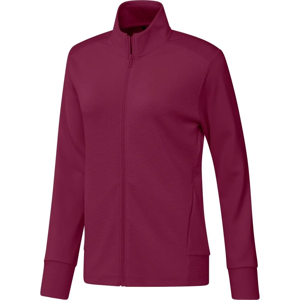 Adidas Ladies Textured Full Zip Golf Jacket 3 Adidas Ladies Textured Full Zip Golf Jacket