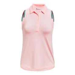 Under Armour Ladies Zinger Point Sleeveless Golf Polo Shirt -Golf Shop 0077155 under armour ladies zinger point sleeveless golf polo shirt