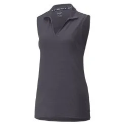 Puma Ladies Cloudspun Coast Sleeveless Golf Polo Shirt