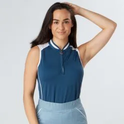 Swing Out Sister Golf Swing Out Sister Ladies Esme Sleeveless Golf Polo Shirt -Golf Shop 0077941 swing out sister ladies esme sleeveless golf polo shirt