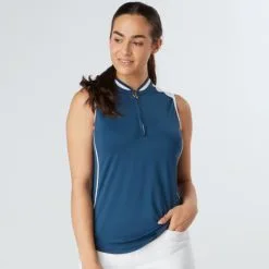 Swing Out Sister Golf Swing Out Sister Ladies Esme Sleeveless Golf Polo Shirt -Golf Shop 0077947 swing out sister ladies esme sleeveless golf polo shirt
