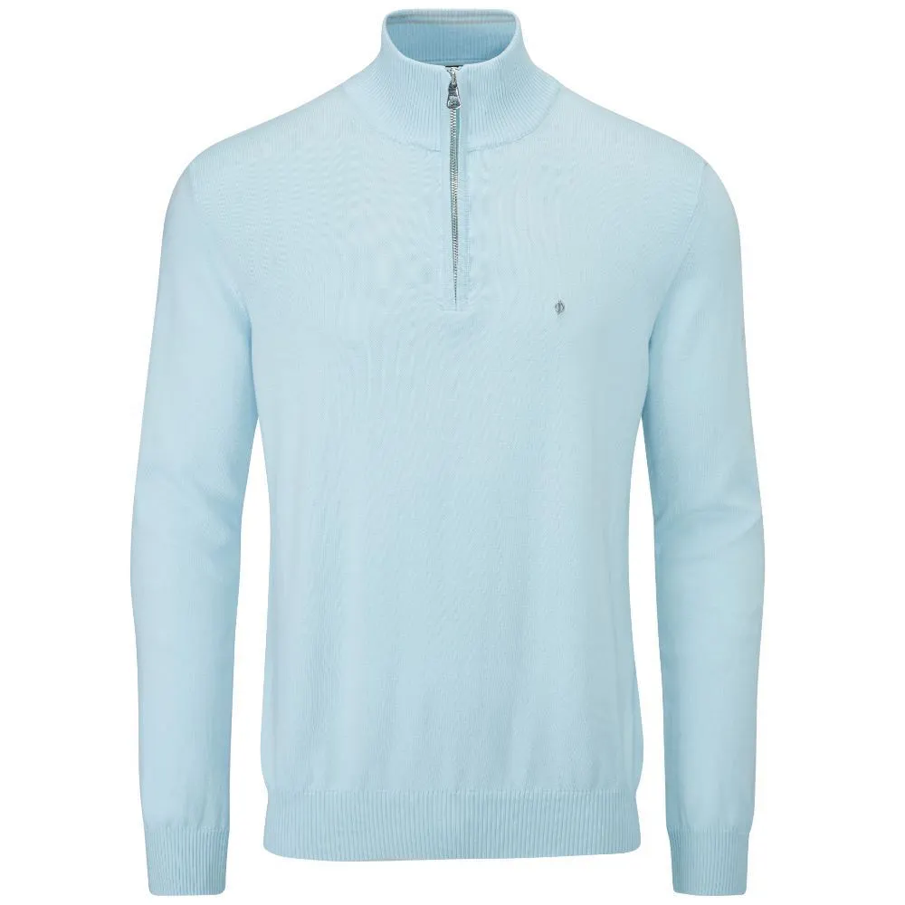 Oscar Jacobson Men's Waldorf Pin 1/2-Zip Golf Sweater 3 Oscar Jacobson Men's Waldorf Pin 1/2-Zip Golf Sweater