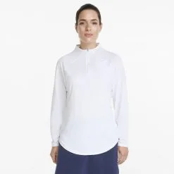 Puma Ladies Shine 1/4-Zip Golf Midlayer 15 Puma Ladies Shine 1/4-Zip Golf Midlayer -Golf Shop 0078303 puma ladies shine 14 zip golf midlayer