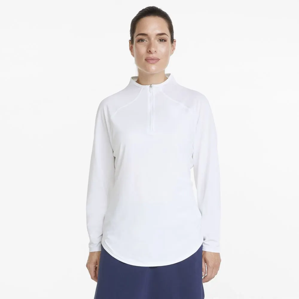 Puma Ladies Shine 1/4-Zip Golf Midlayer 8 Puma Ladies Shine 1/4-Zip Golf Midlayer - Image 6
