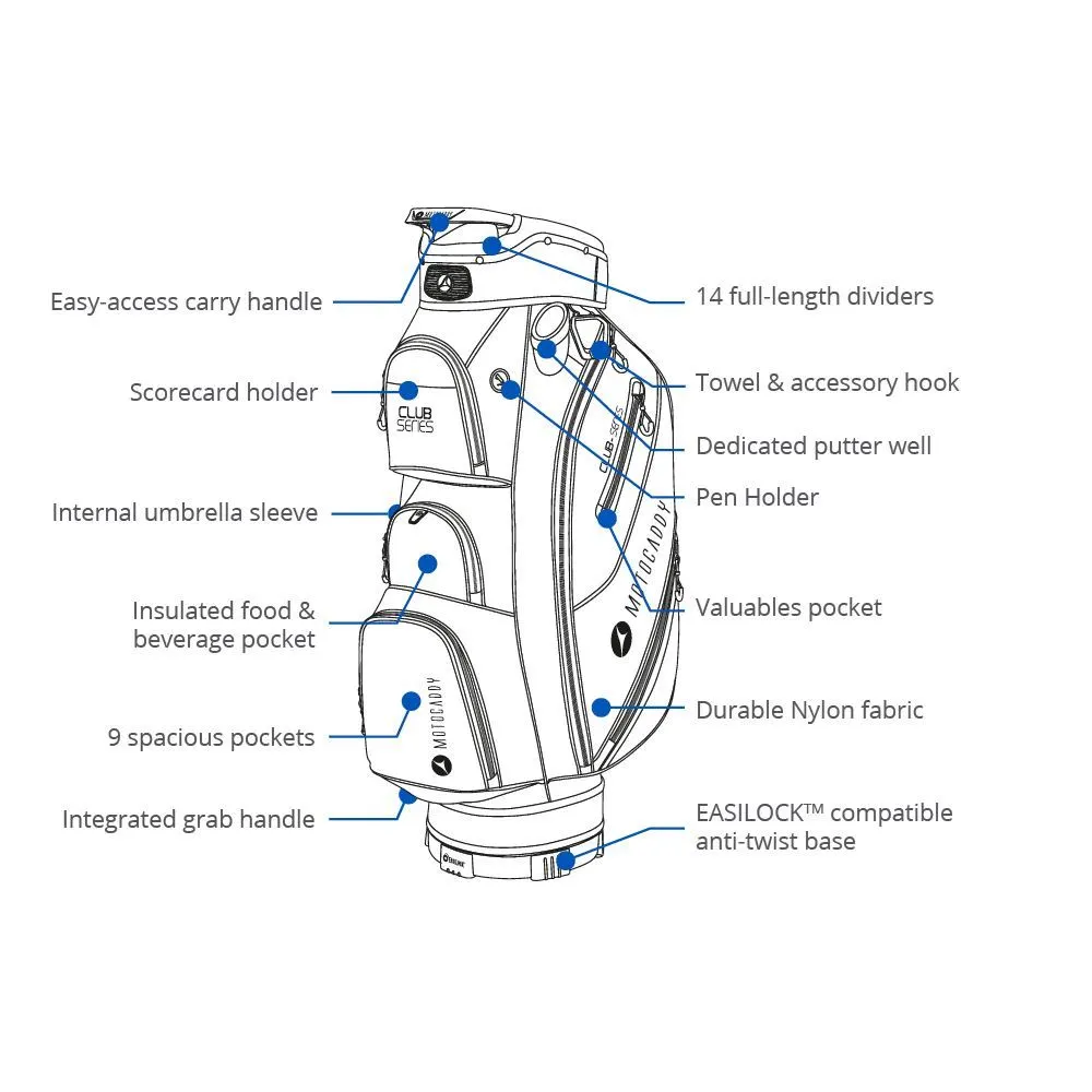 Motocaddy Club Series Golf Cart Bag 6 Motocaddy Club Series Golf Cart Bag - Image 4
