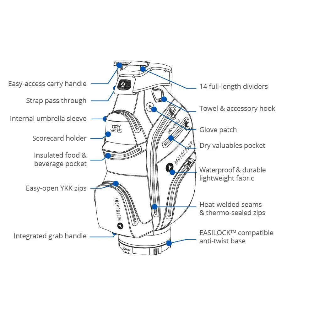 Motocaddy Dry Series Golf Cart Bag 7 Motocaddy Dry Series Golf Cart Bag - Image 5