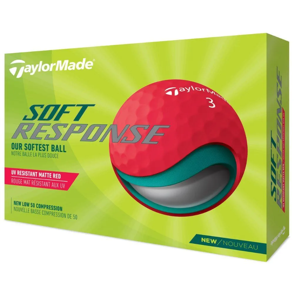 TaylorMade Soft Response Golf Balls 3 TaylorMade Soft Response Golf Balls