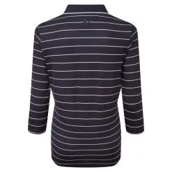 FootJoy Ladies 3/4 Sleeve Pinstripe Pique Golf Polo Shirt 9 FootJoy Ladies 3/4 Sleeve Pinstripe Pique Golf Polo Shirt -Golf Shop 0078873 footjoy ladies 34 sleeve pinstripe pique golf polo shirt